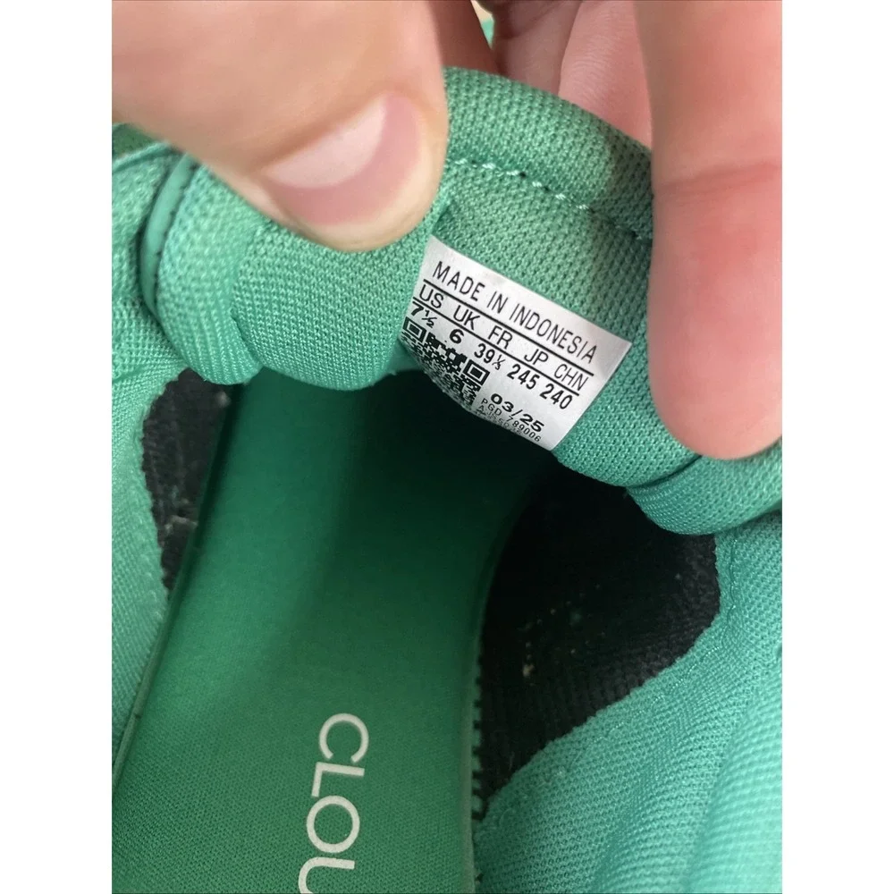 Adidas Breaknet Sleek JS5035 Sneaker Womens US 7.5 Green Yellow Sportswear Shoes